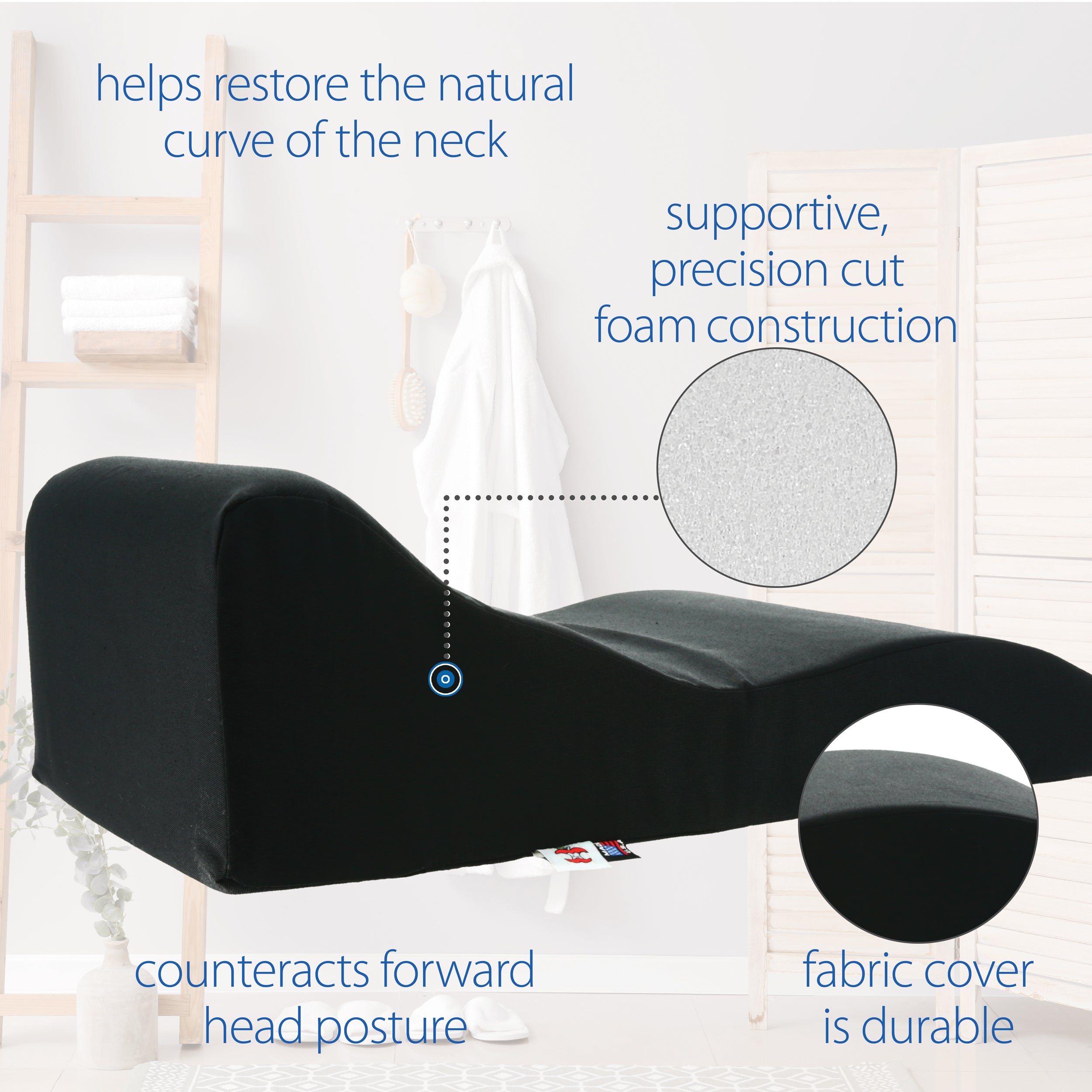 Core Products Soothe A Ciser Cervical Traction Cushion - Neck Pain Relief Pillow for Cervical Spine Support & Posture Correction - Perfect for Office, Car & Home Use