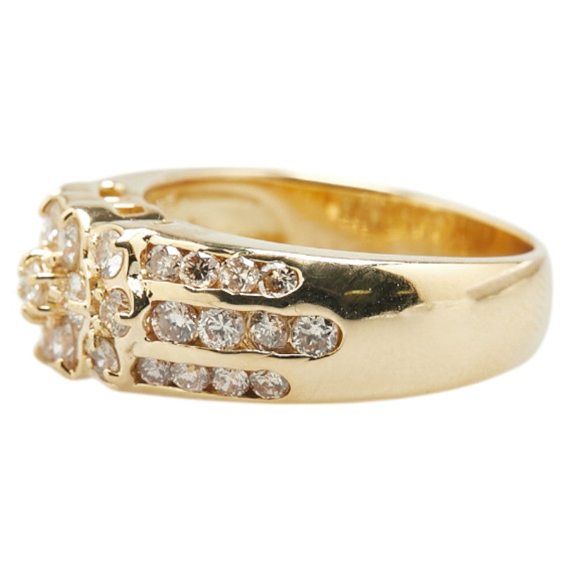 18K Yellow Gold Diamond Ring for Women - Elegant Solitaire Engagement & Wedding Band - Perfect for Proposals, Anniversaries, and Special Occasions