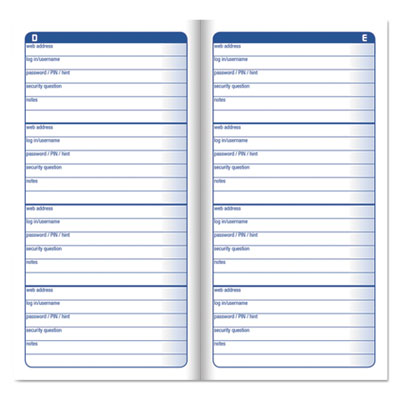 Adams® Password Journal - 3