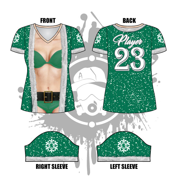Babe Claus Women's Jersey - Soft & Comfortable Christmas Themed T-Shirt for Women | Perfect for Holiday Parties, Gifts & Festive Outfits