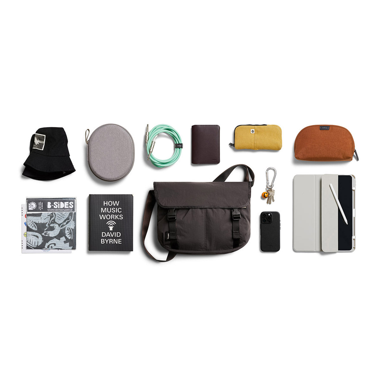 Cinch Messenger Bag 12L - Durable Crossbody Shoulder Bag for Men & Women - Perfect for Work, Travel & Everyday Use