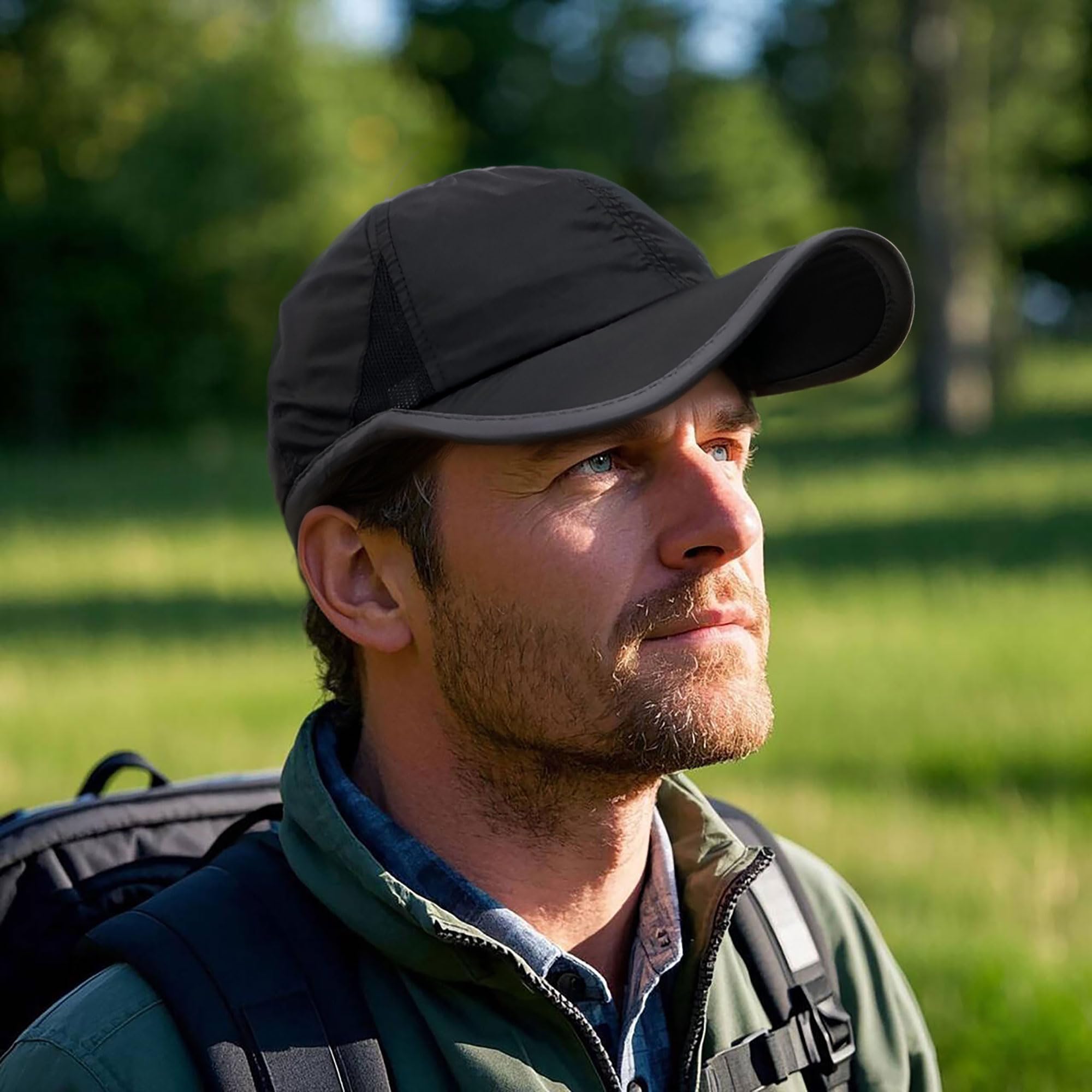 Clakllie Quick Dry Baseball Cap - Lightweight Running Hat for Men, Moisture Wicking Golf & Summer Sports Cap - Perfect for Outdoor Activities, Jogging, Hiking and Casual Wear