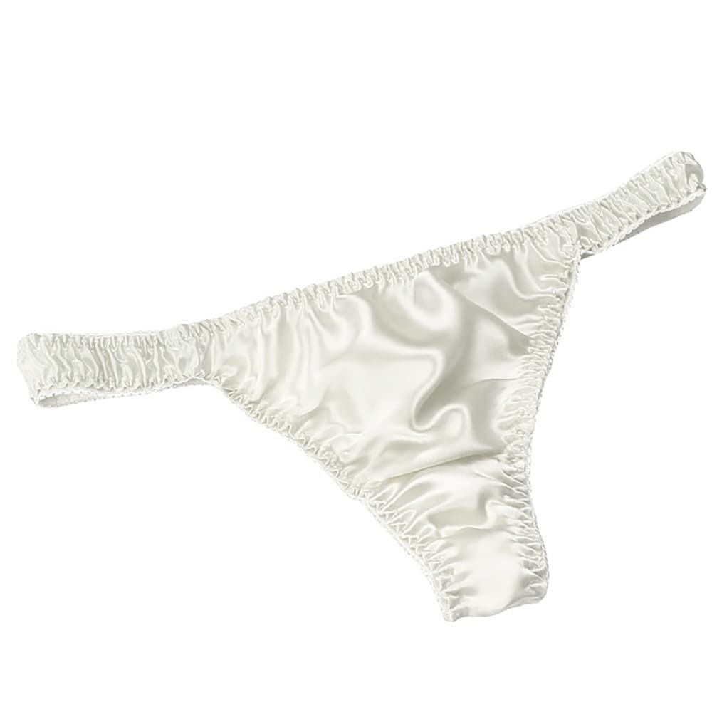 3 Pairs Women's Pure Silk String Bikini Panties - Soft & Sexy Thong Underwear for Summer Beach Wear (Sizes S-XL) | Healthy & Breathable for Comfort All Day | Perfect for Vacation, Pool Party & Intimate Moments