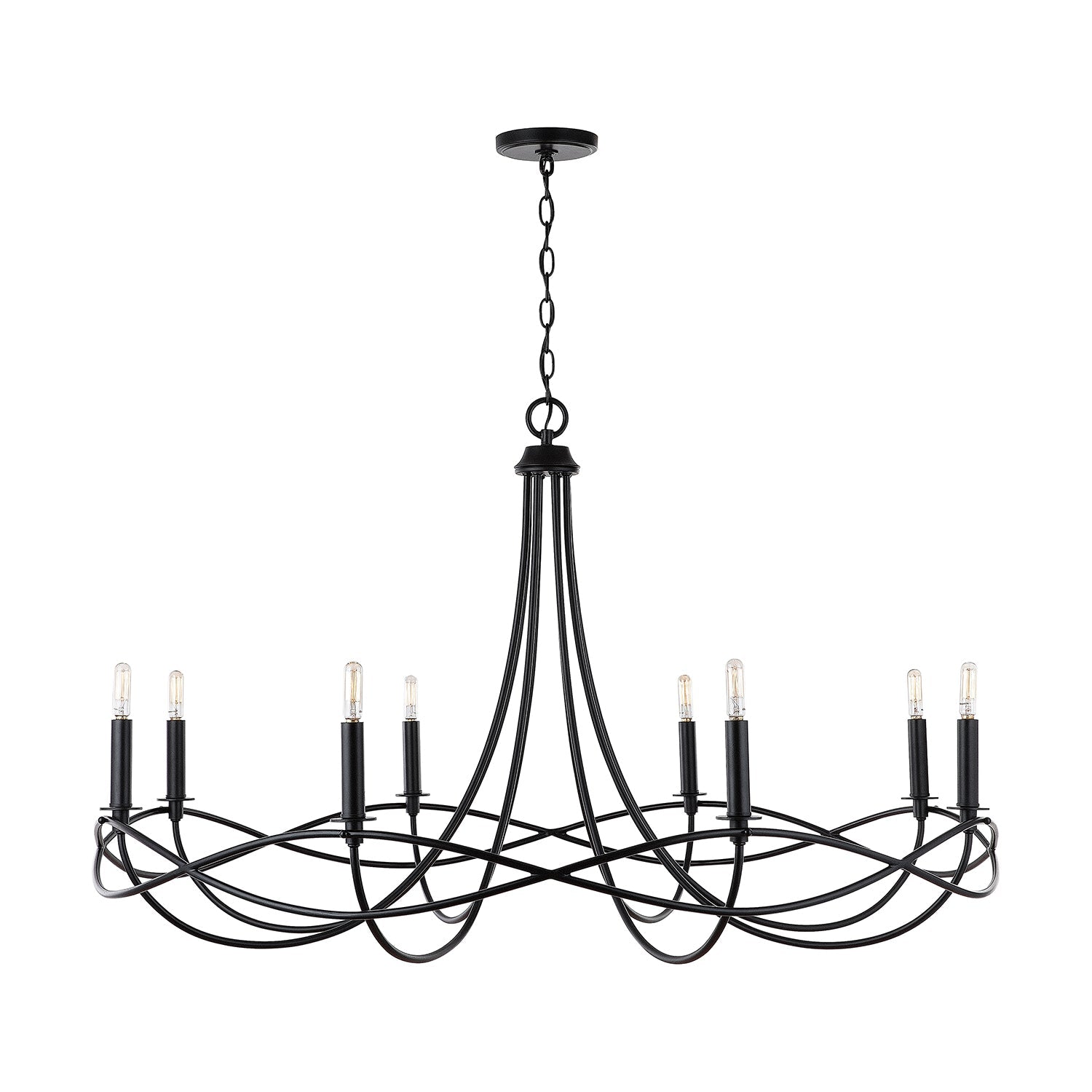 Capital Lighting Eight Light Chandelier - Elegant Crystal Ceiling Fixture for Dining Room, Living Room & Bedroom | Perfect for Home Decor & Interior Design