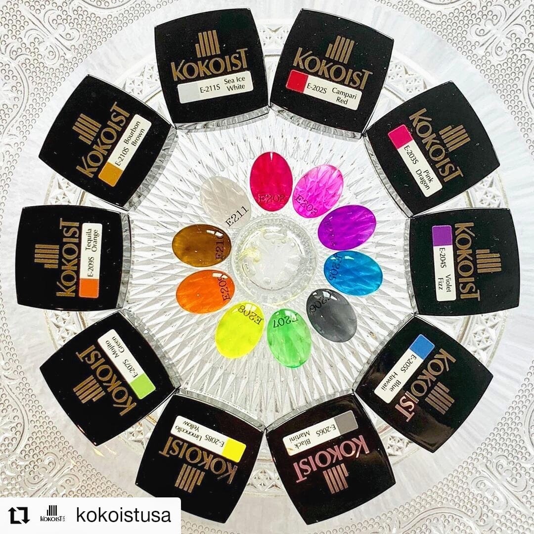 Kokoist Summer Collection Nail Polish Set - 10 Colors (E202S & E211S) for Gel Manicures & Pedicures | Perfect for Summer Nails, Beach Vacations & Bridal Parties