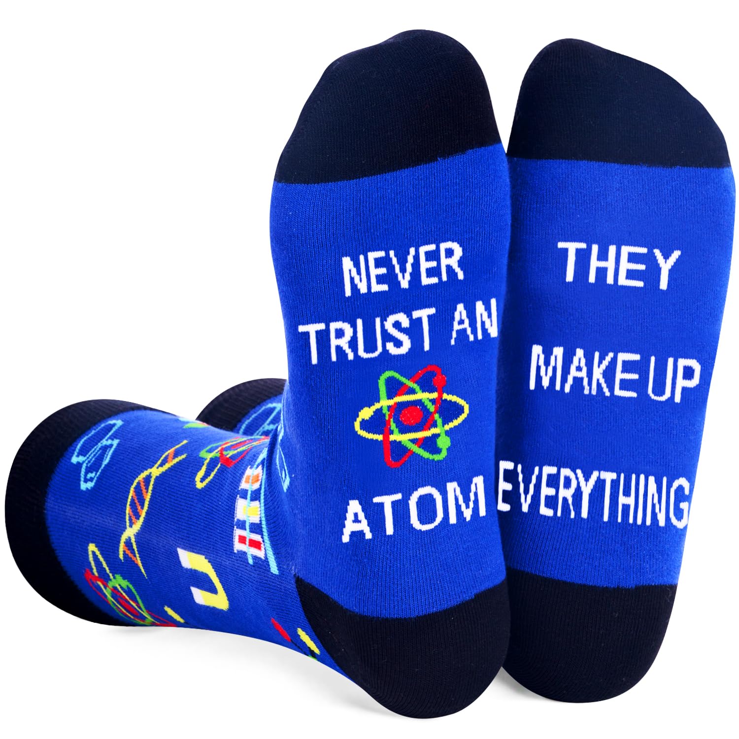 Zmart Funny Flamingo Teeth Beer Socks for Men - Science Book & Animal Lover Novelty Gift - Perfect for Teachers, Dentists, and Reading Enthusiasts - Great for Parties, Gag Gifts, and Casual Wear
