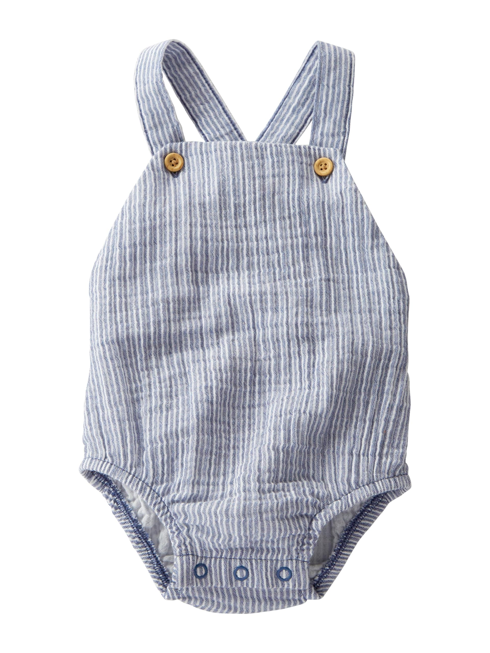 Little Planet by Carter's Unisex Baby Organic Cotton Gauze Bubble Romper - Soft & Breathable for Newborns, Infants & Toddlers - Perfect for Playtime, Daycare & Summer Outings