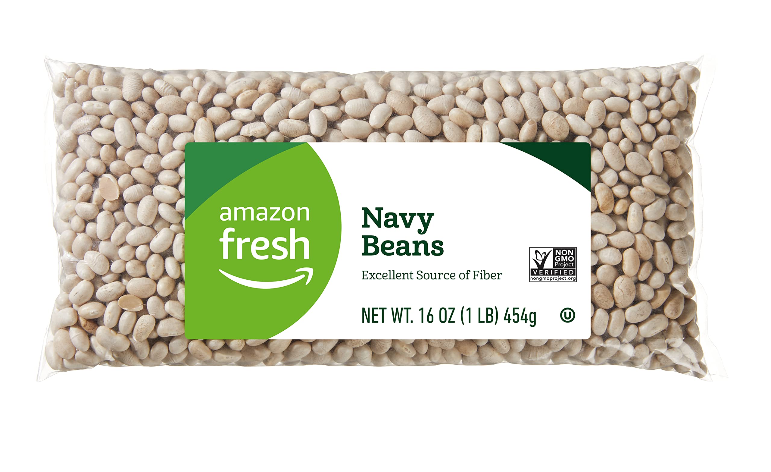 Premium Navy Beans Whole 16 Oz (1 lb) - Non-GMO, Gluten-Free, High in Fiber & Protein - Perfect for Soups, Stews, Salads & Healthy Cooking