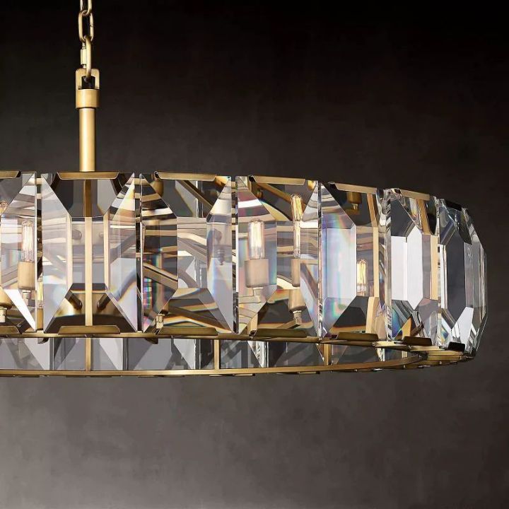Aubrey Crystal Round Chandelier 60