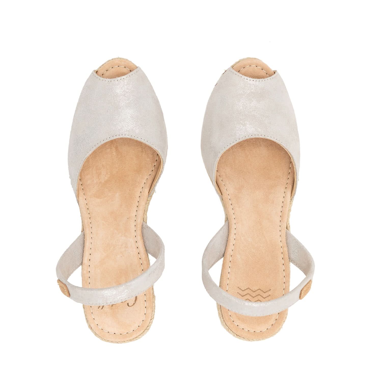 Metallic Leather Espadrille Shoes - Frida Montada 2006 H Saturno Style - Perfect for Summer Weddings & Beach Vacations