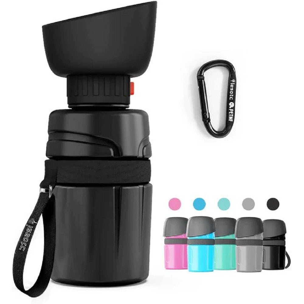 2nd Generation Dog Water Bottle - Portable Pet Water Dispenser for Dogs & Cats - Leak-Proof Outdoor Travel Bottle for Hiking, Walking, and Camping