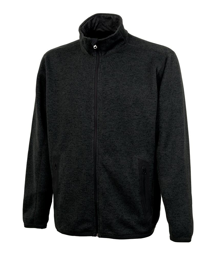 Charles River Apparel Men's Heathered Fleece Jacket - Warm & Comfortable Winter Outerwear for Outdoor Activities, Hiking & Casual Wear