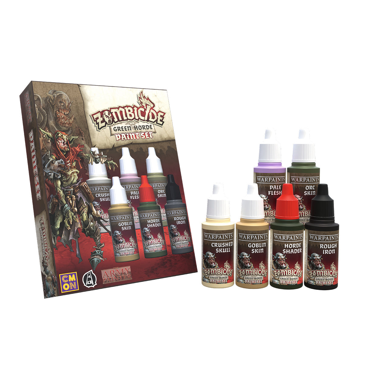 Zombicide Green Horde Miniature Paint Set for Tabletop Gaming - Fantasy Board Game Mini Painting Kit for Warhammer & RPG Scenes