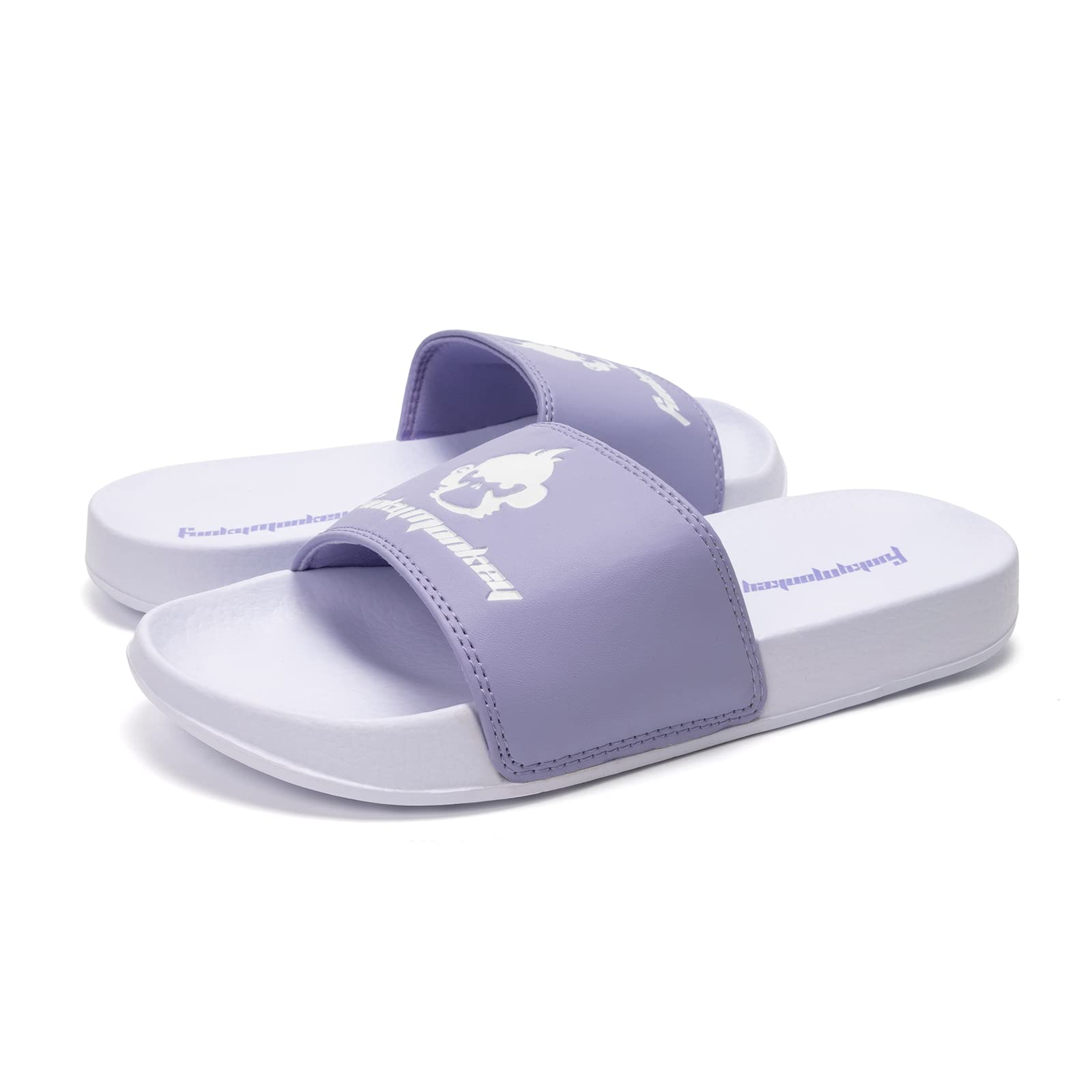 FunkyMonkey Women's Comfortable Slide Sandals - Breathable Slip-On Casual Sandals for Indoor, Outdoor, Beach, Pool & Home Use