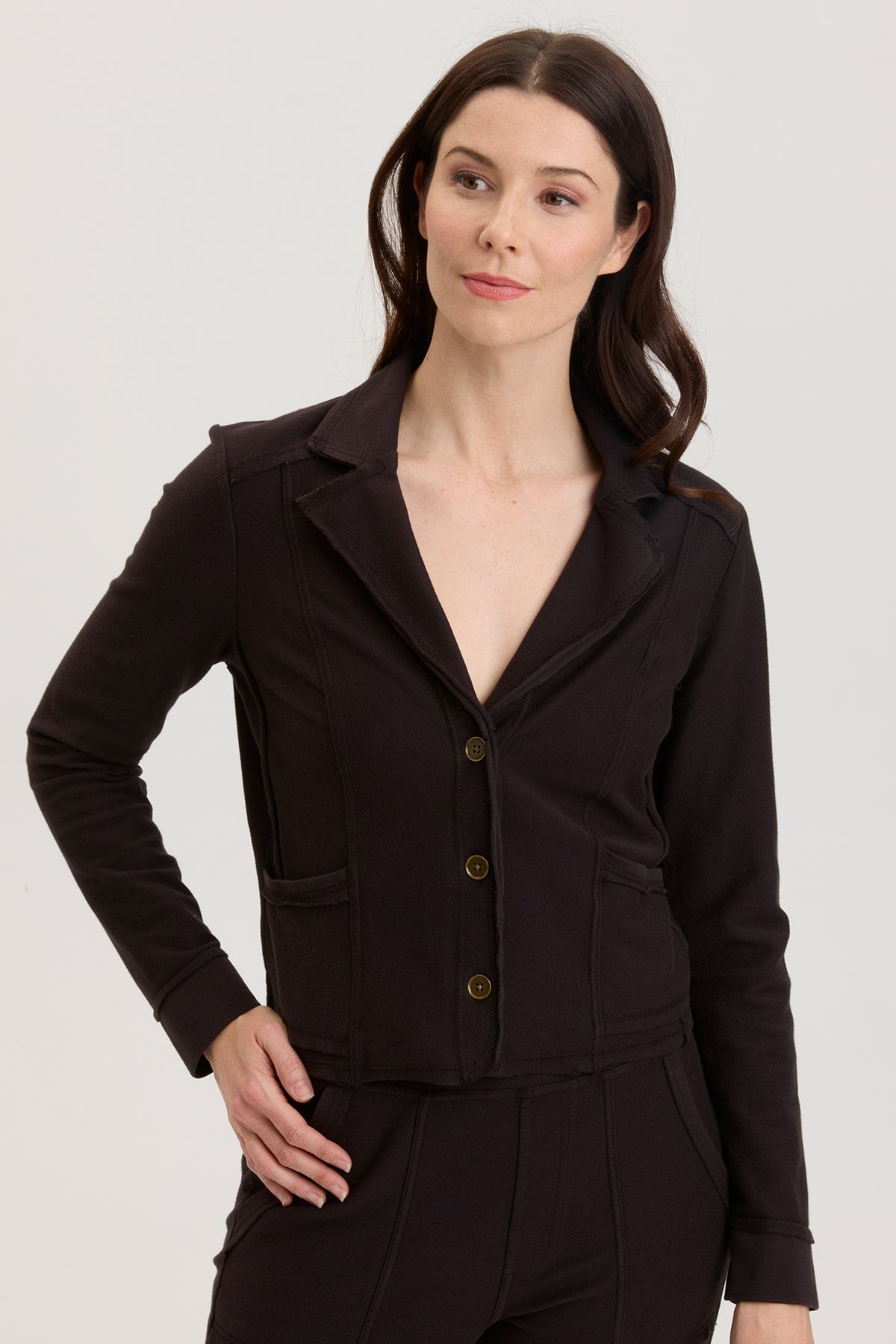 Stylish TACIE Blazer for Women - Classic Black Formal Jacket for Office, Business Meetings & Evening Events