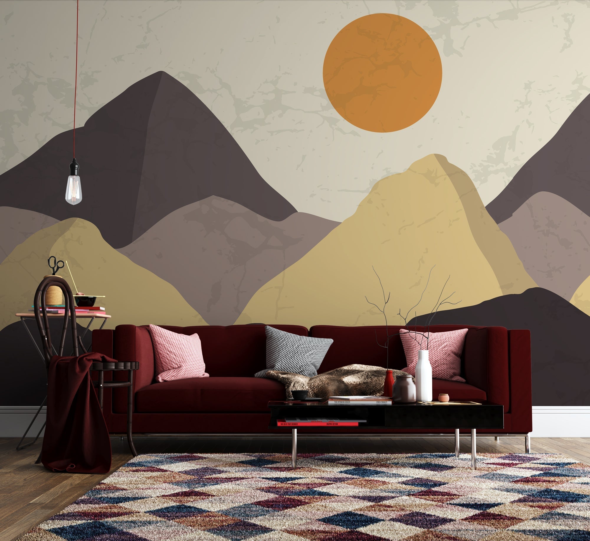 Scandinavian Wallpaper Mural - Premium Peel & Stick Wall Decor for Living Room, Bedroom | Easy to Install Removable Wallpaper for Home & Office Interior Design