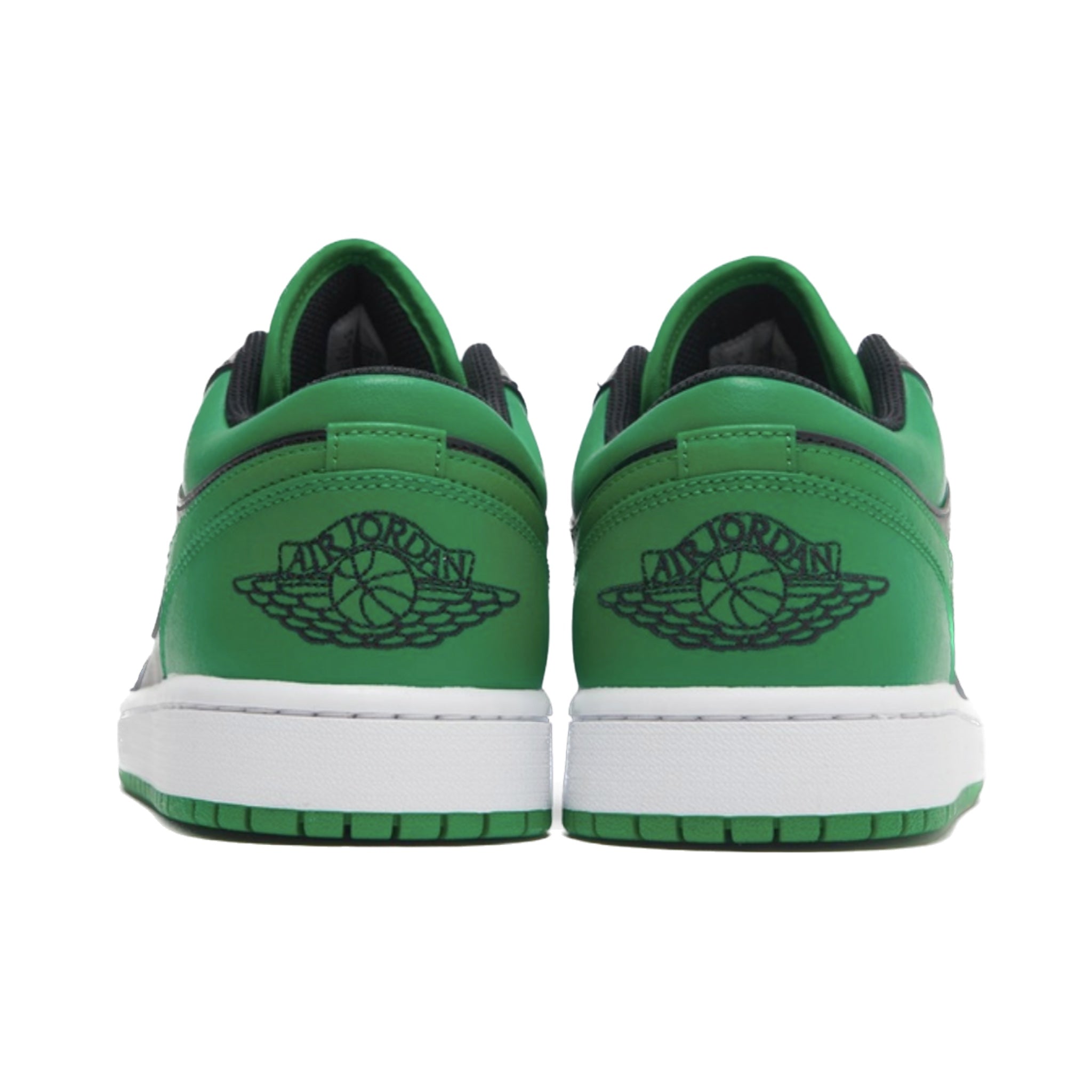 Air Jordan 1 Low Sneakers - Lucky Green, Black & White Colorway - Men's Basketball Shoes for Casual Wear & Street Style