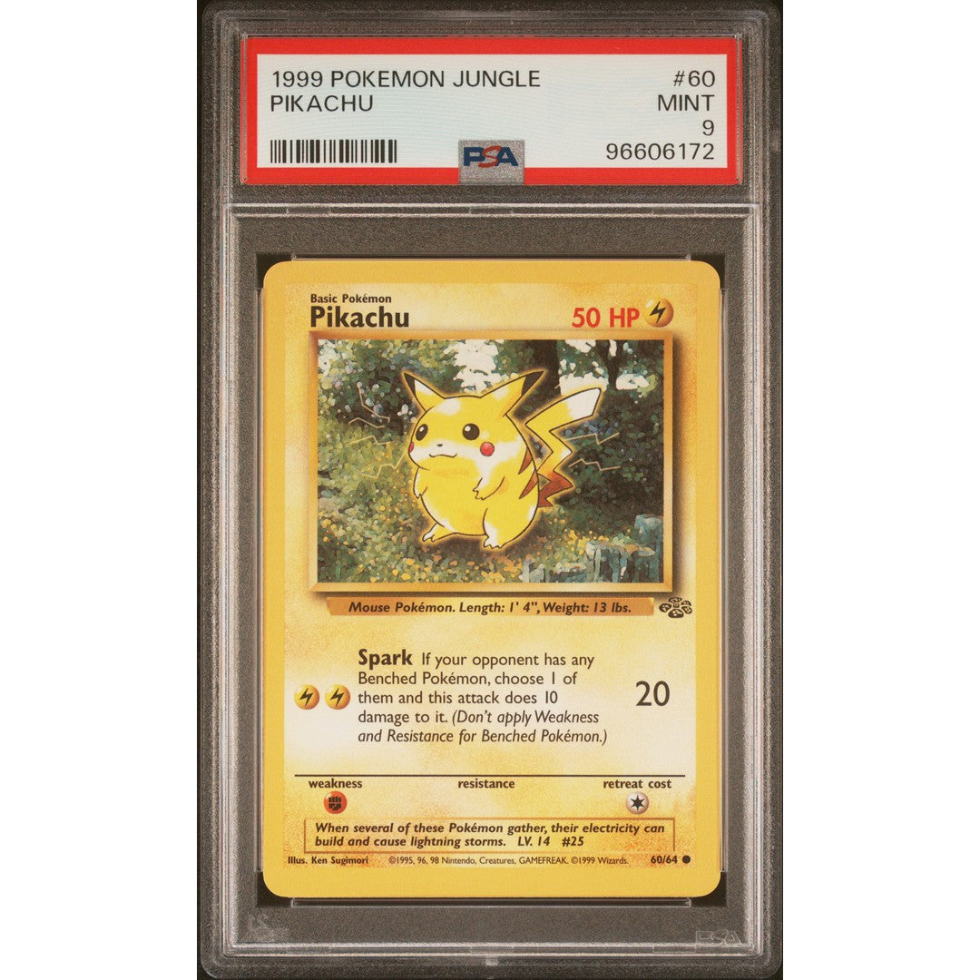 2013 Pokemon Jungle Pikachu 60/64 PSA 9 Graded Card - Rare Collectible for Pokemon Fans & Trading Card Game (TCG) Enthusiasts - Perfect for Display, Investment, and Competitive Play