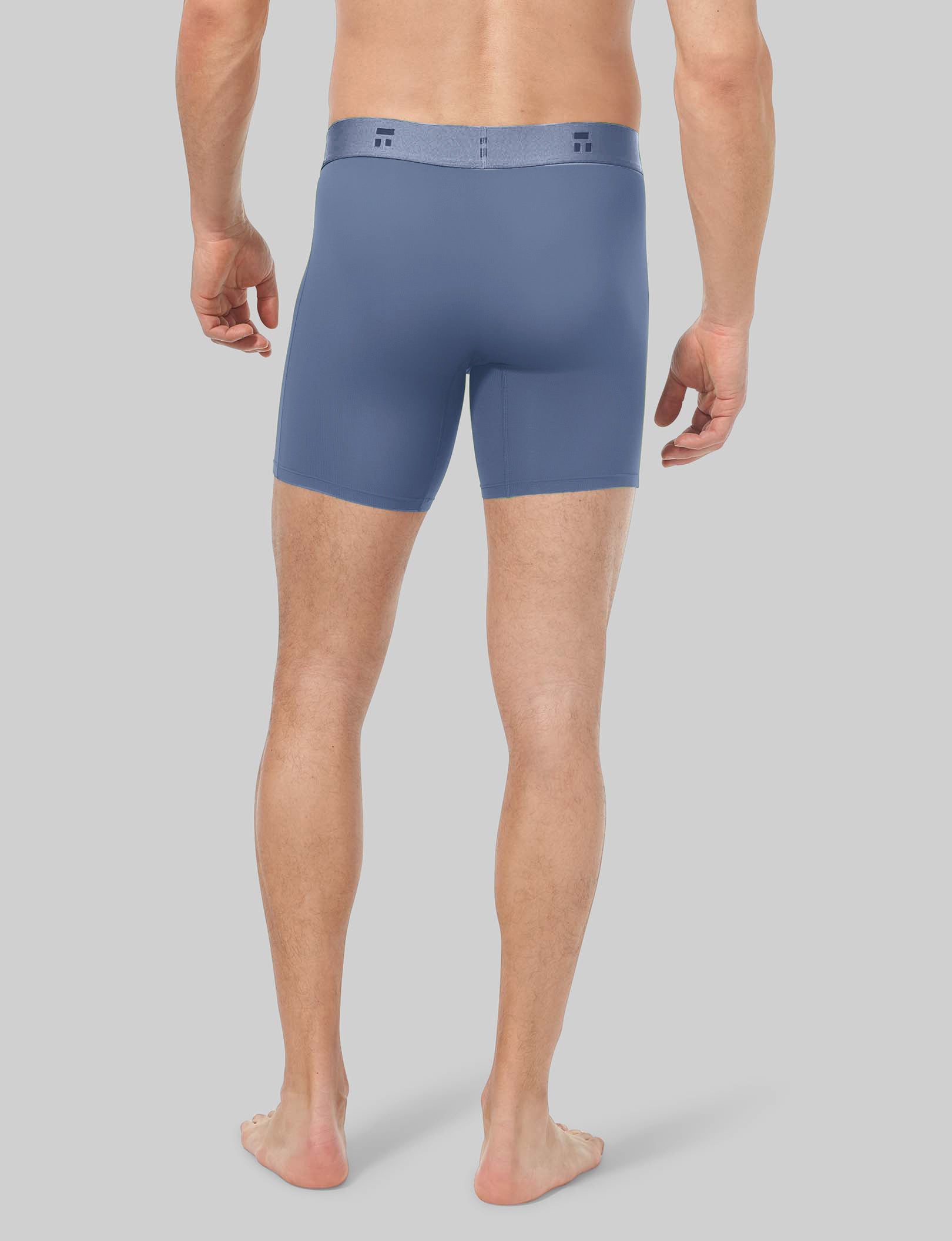 Breathable Air Mid-Length Boxer Briefs - 6 Pack for Men | Comfortable & Moisture-Wicking Underwear for Workout, Travel & Daily Wear