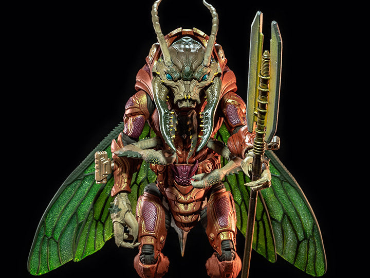 Cosmic Legions: Sphexxian Block Commander Deluxe Action Figure - Collectible Sci-Fi Toy for Display & Battles