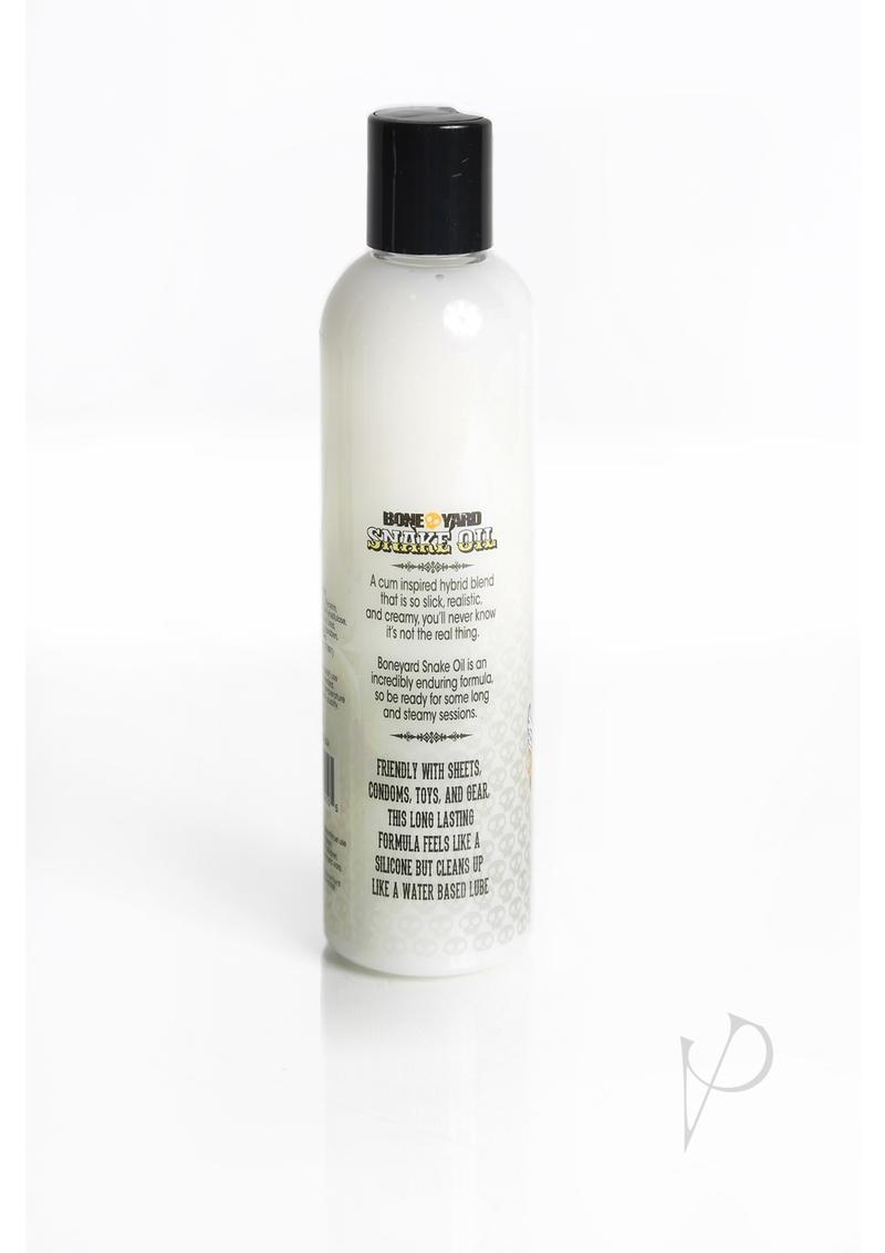 Premium Boneyard Snake Oil Hybrid Lube - 8oz Water-Based & Silicone Blend for Enhanced Pleasure - Perfect for Couples Play, Solo Use & Intimate Moments