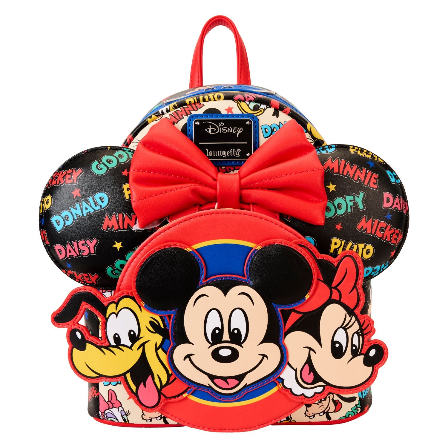 Disney Mickey and Friends Classic Ear Holder Mini Backpack - Cute & Durable for Theme Parks, Travel, and Everyday Use