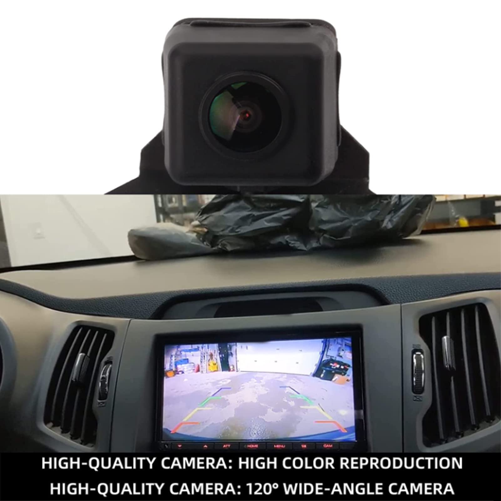 2011-2014 Kia Sportage Waterproof Backup Camera | HD Rear View Reversing Parking Assist System (95750-3W110) | Perfect for Night Driving & Tight Parking Spaces