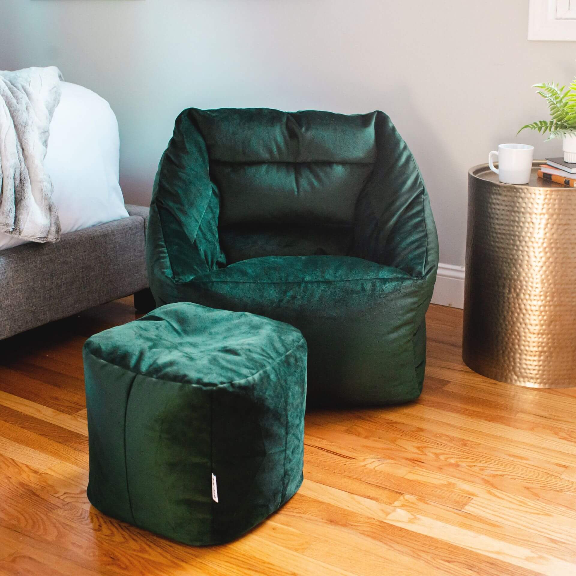 Aurora Recliner with Ottoman - Modern Comfortable Living Room Chair for Relaxing, Reading & Watching TV
