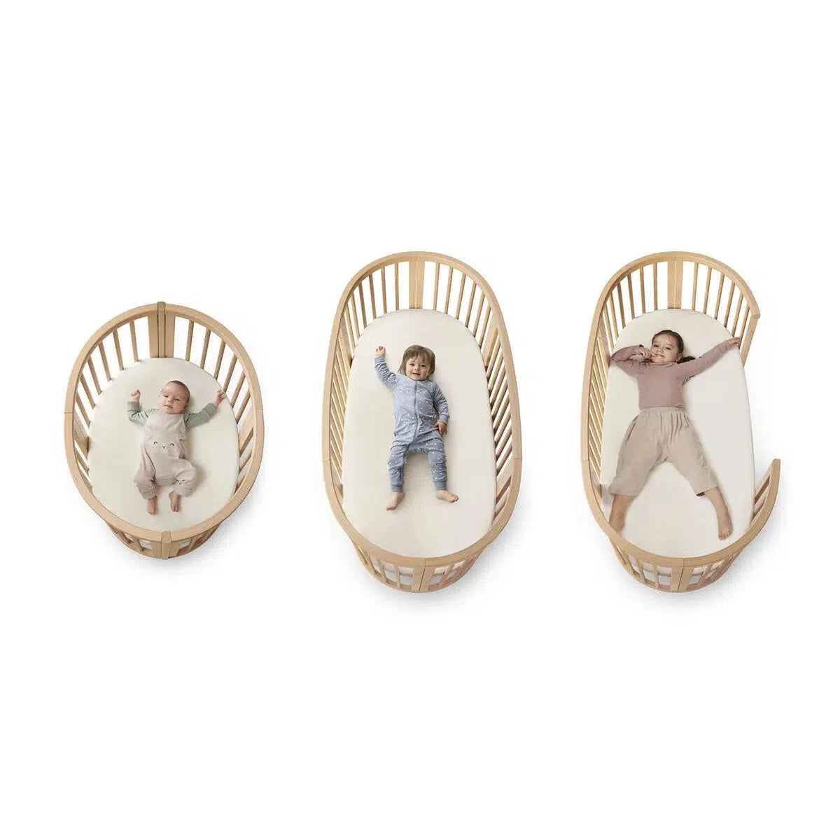 Stokke Sleepi Mini Baby Crib Bundle with Mattress V3 in Natural - Perfect for Nursery, Bedroom & Travel | Safe & Stylish Infant Bed Solution