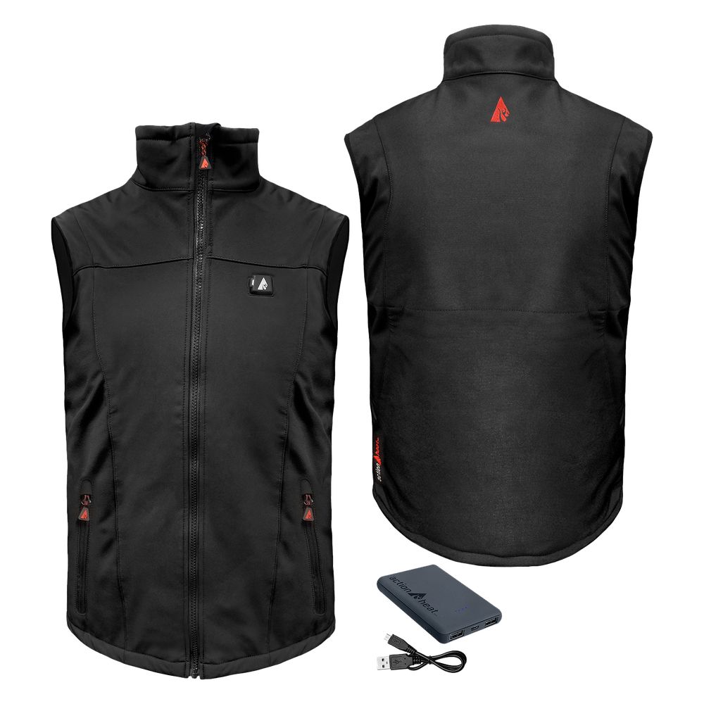 ActionHeat 5V Battery Heated Vest for Men - USB Rechargeable Winter Jacket with Heating Pads - Perfect for Outdoor Work, Skiing & Cold Weather Activities