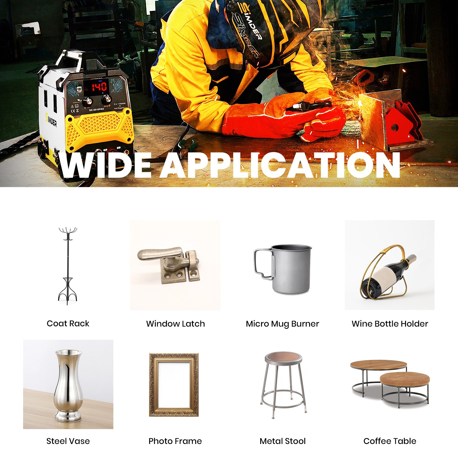 SSimder SD 5010 PRO 5-in-1 Multi-Function Welder with Hot Stapler & Soldering Iron - Perfect for DIY Repairs, Metal Fabrication, and Home Improvement Projects