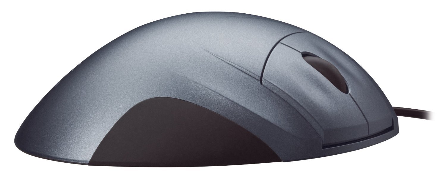 Logitech Trackman Wheel Optical Trackball Mouse (Silver) - Ergonomic Design for Comfortable Computer Use at Home or Office