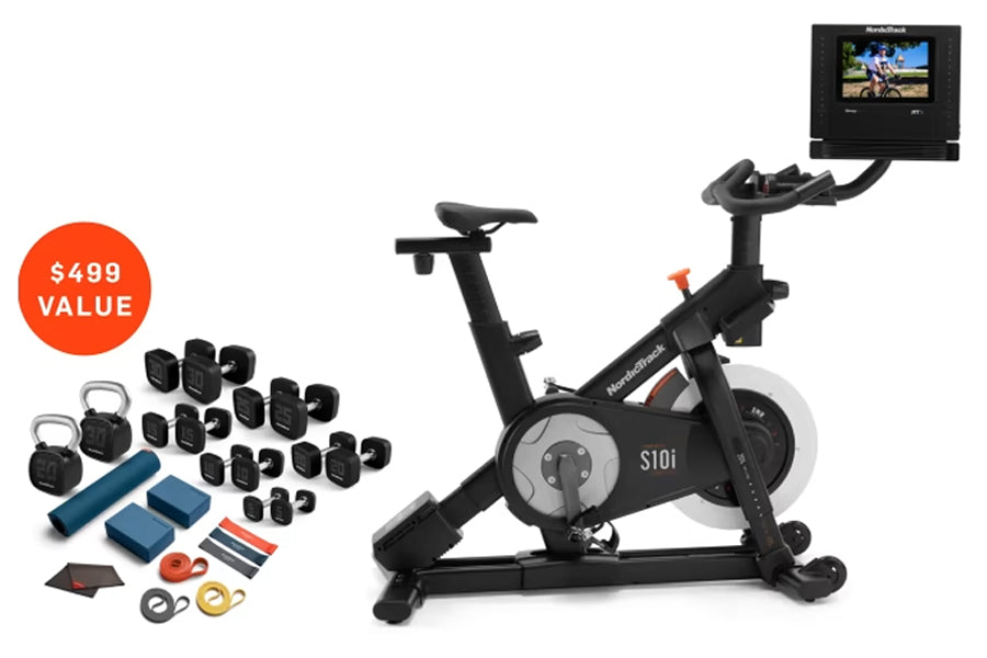 NordicTrack S10i Commercial Studio Bike - Premium Indoor Cycling Bike for Home Gym, Cardio Workout & Fitness Training - Perfect for Spin Classes, HIIT & Weight Loss