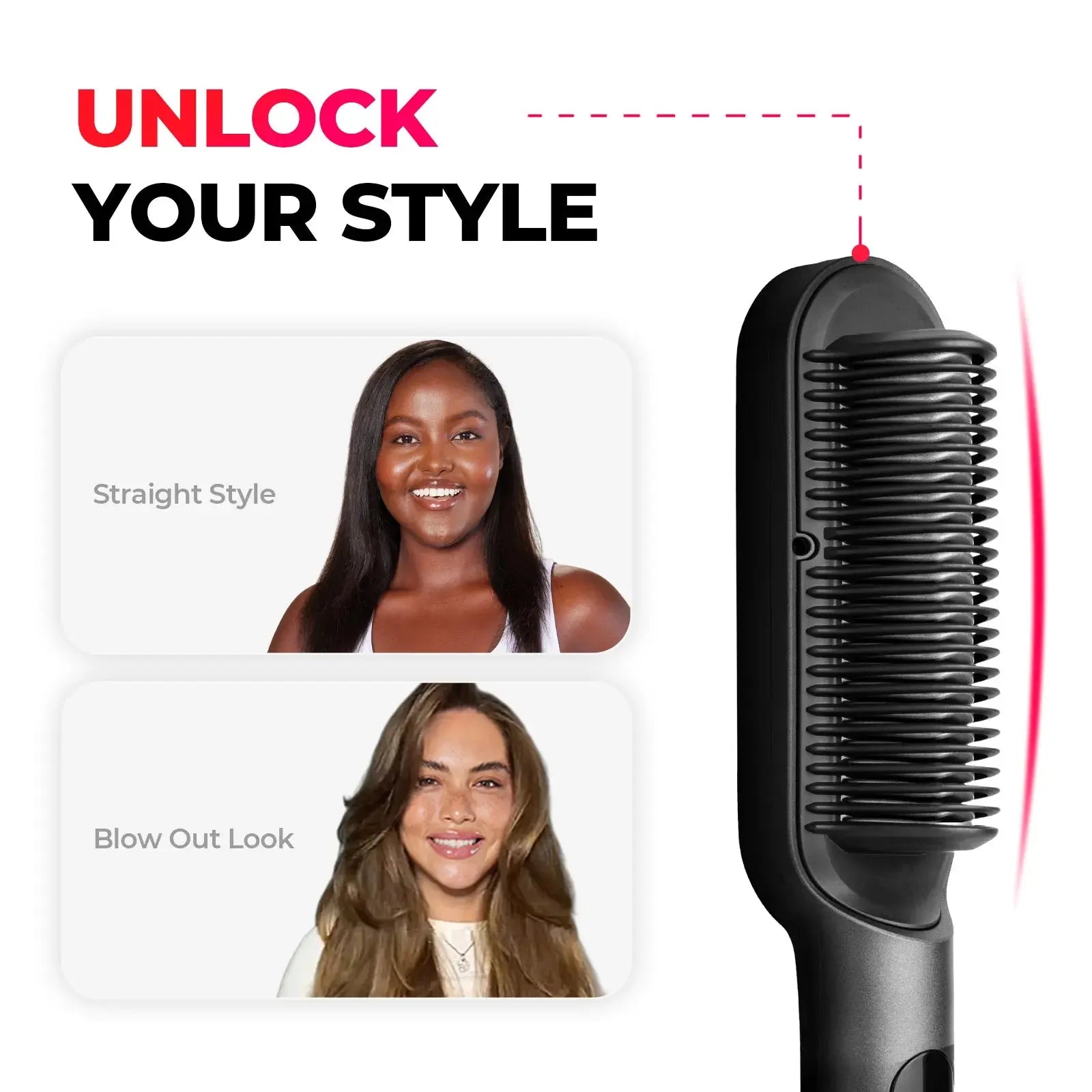 TYMO Ring Plus - 2-in-1 Hair Curling & Styling Iron with Adjustable Temperature, Perfect for Home Salon & Travel Styling