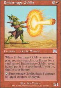 Magic The Gathering Embermage Goblin Card - Onslaught Expansion | MTG Collectible Trading Card Game for Deck Building & Strategy Battles