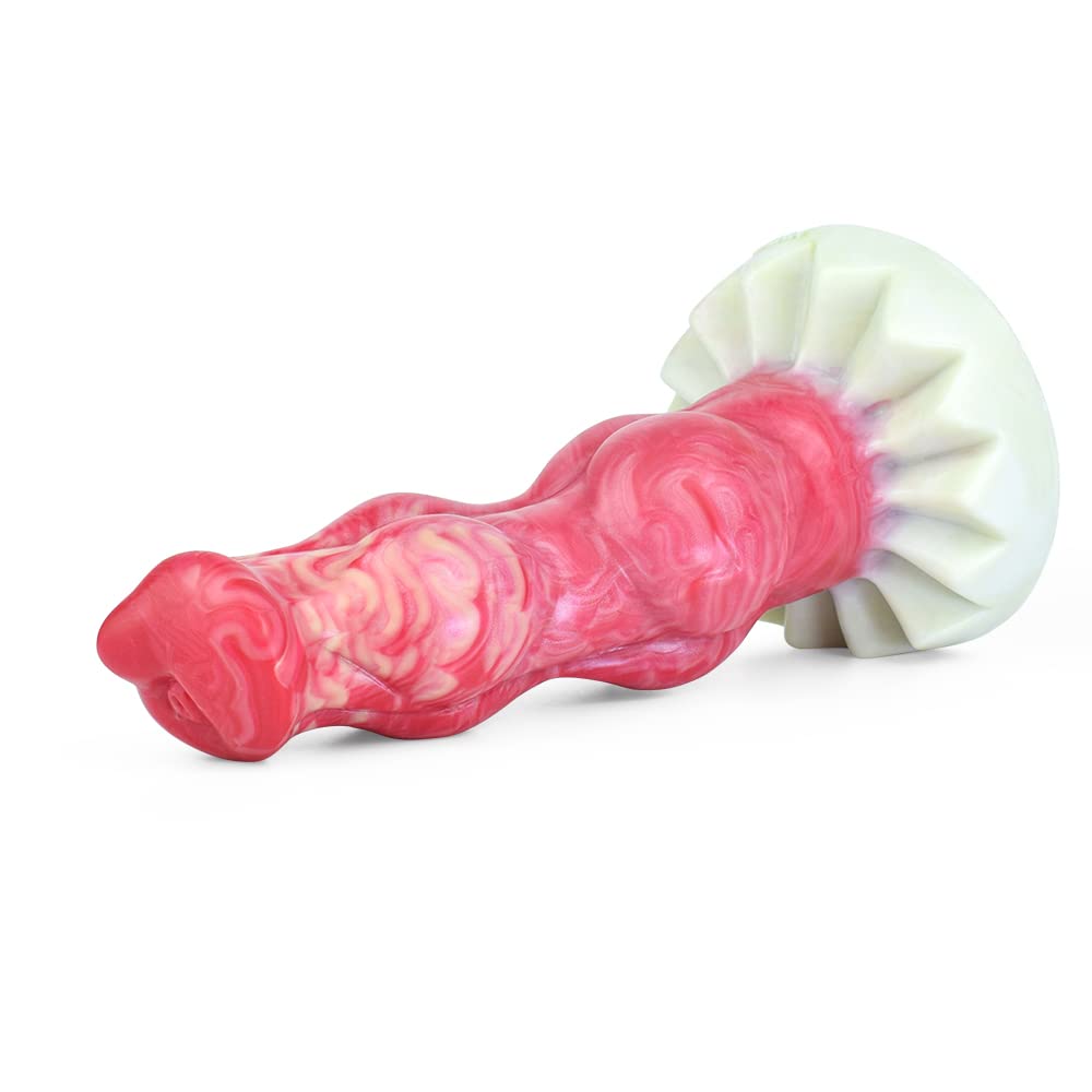 Premium Liquid Silicone Alien/Fido Dildo with Strong Suction Cup - Realistic Adult Sex Toy for Solo Play & Couples - BeHorny Collection | Perfect for BDSM, Fantasy Roleplay & Sensual Exploration