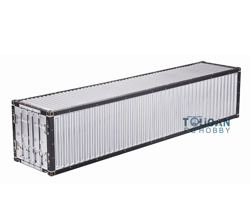 1/14 Scale 3-Axle 40ft Metal Container Semi Trailer Chassis for TAMIYA RC Tractor Truck - DIY RC Car Parts & Accessories - Perfect for RC Construction Vehicles, Truck Shows and Model Collectors