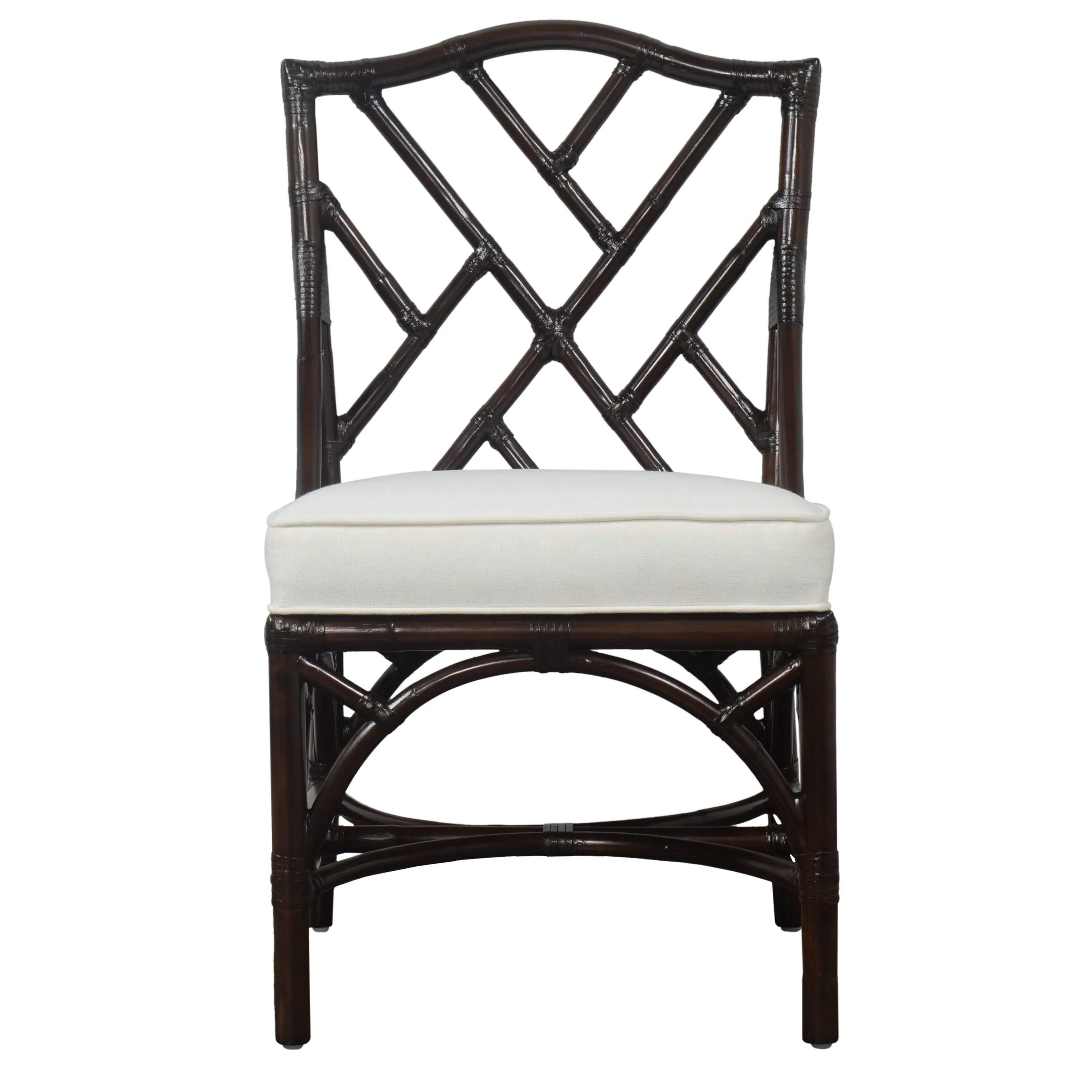 Chinese Chippendale Style Dining Side Chair - Elegant Wooden Accent Chair for Dining Room, Living Room & Office - Perfect for Home Decor & Entertaining