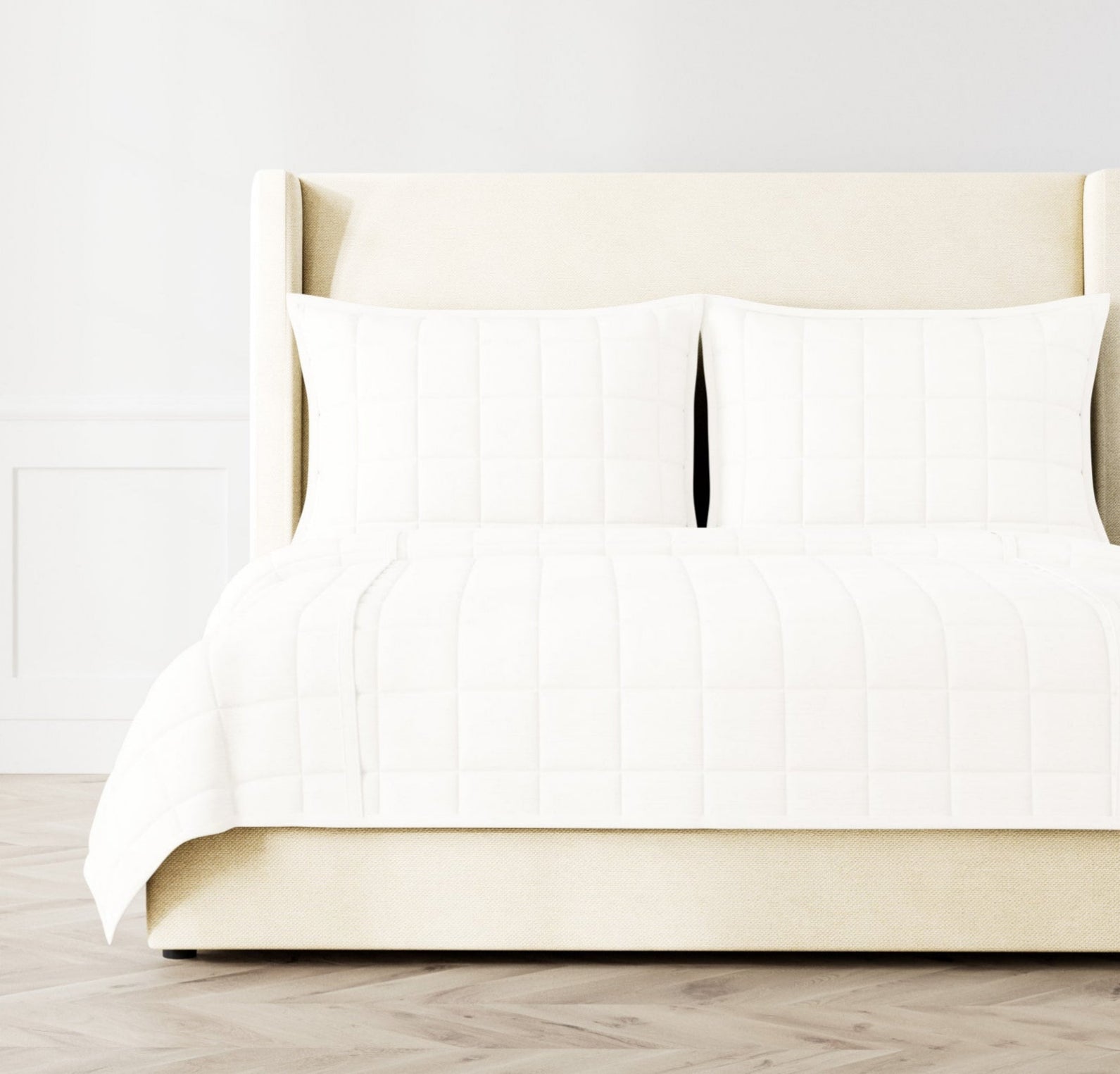 Luxury Macau Quilted Coverlet & Euro Sham Set - Soft Bedding for Master Bedroom & Guest Room Decor