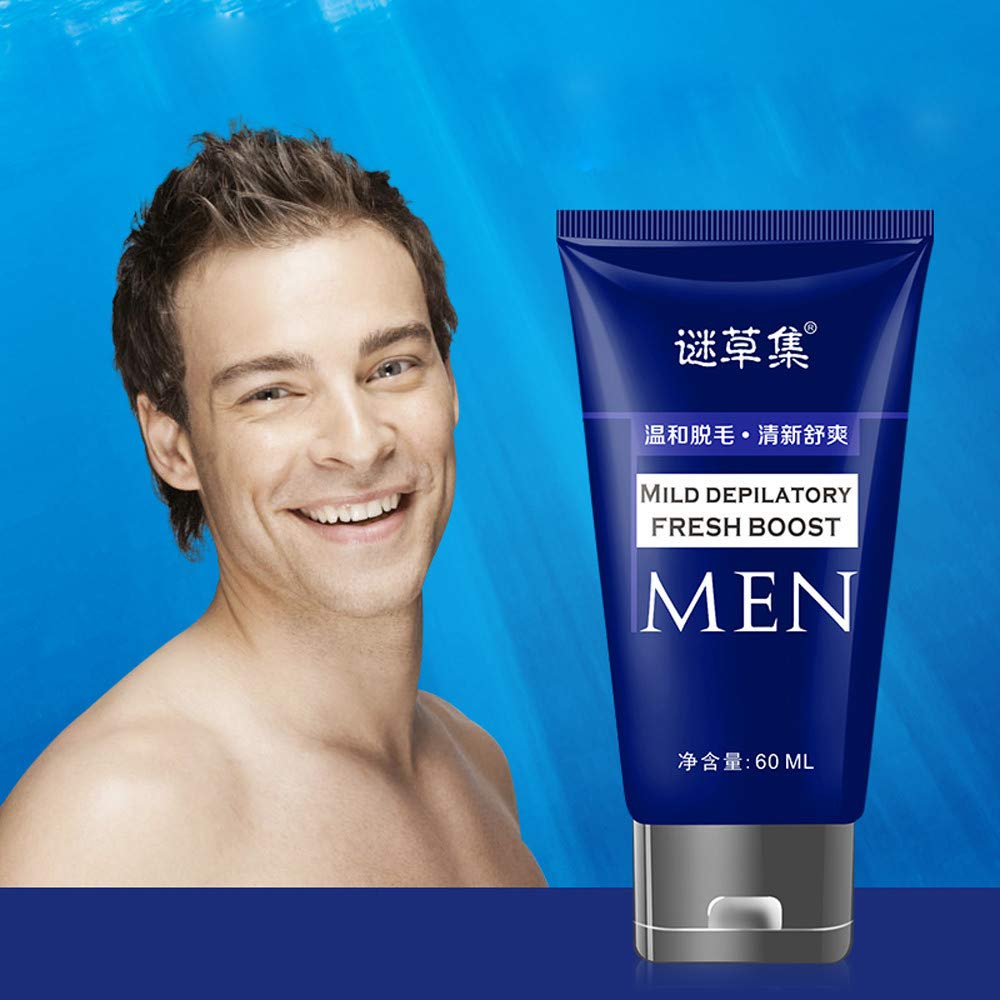 Permanent Hair Removal Cream for Men - Effective Depilatory Cream for Body, Hands & Legs - Long-Lasting Smooth Skin for Grooming & Confidence