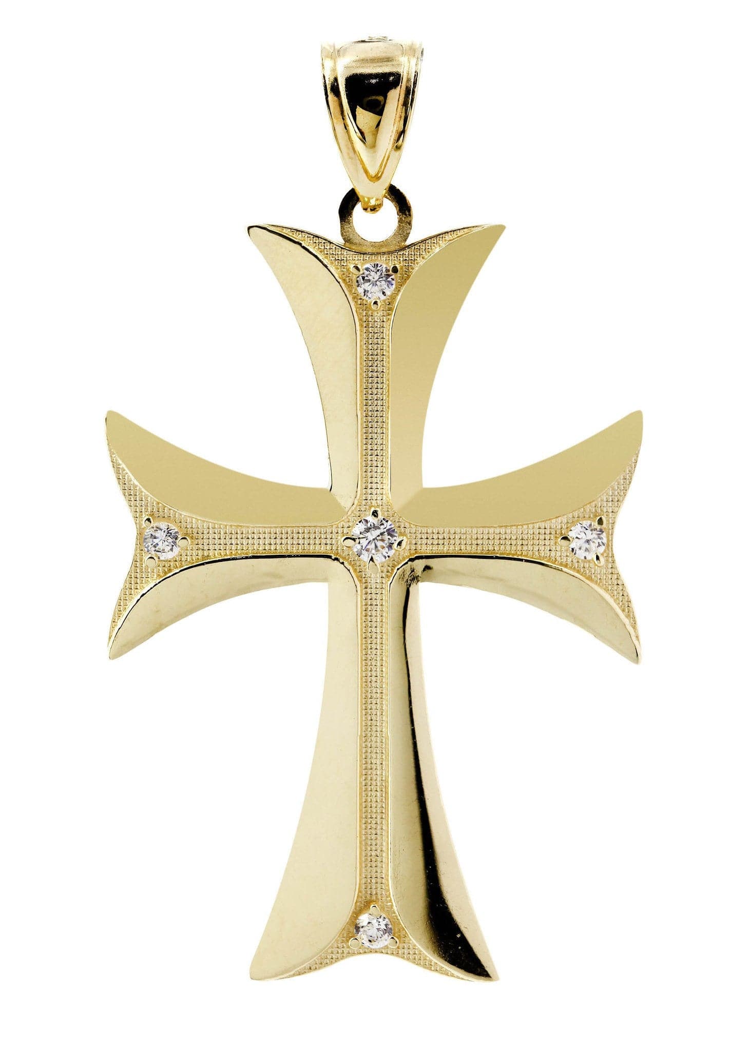 10K Gold Cross Pendant Necklace for Women & Men - 7.6 Grams Religious Jewelry Gift for Baptism, First Communion & Everyday Wear