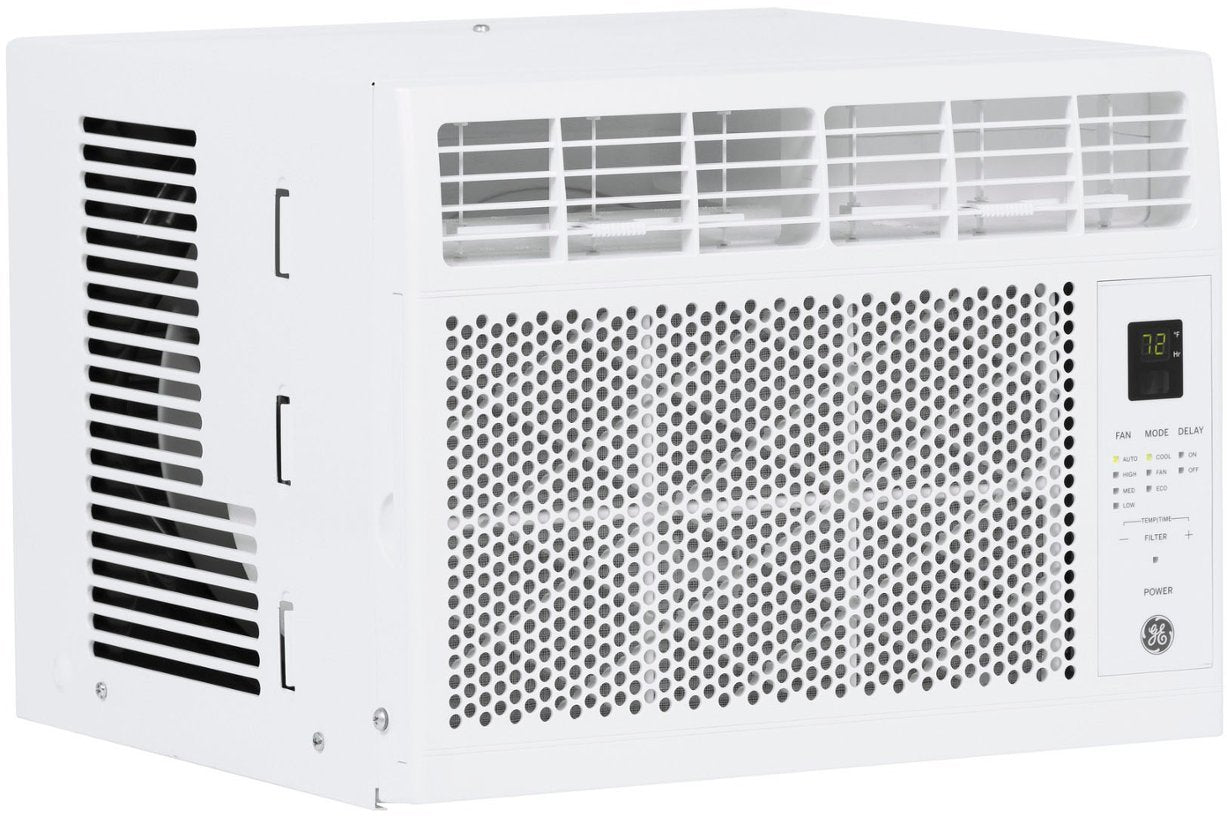 GE 6,000 BTU Window Air Conditioner - Cools 250 Sq.Ft - Remote Control Included - White (AHP06LZ) - Perfect for Bedrooms, Dorm Rooms & Small Apartments