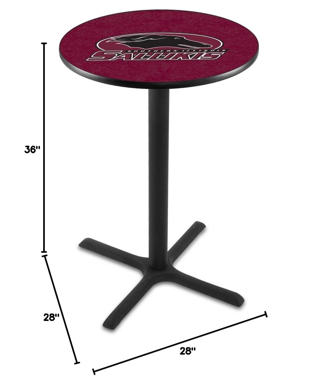 Holland Bar Stool Co. L211 36 Inch Black Wrinkle Southern Illinois Pub Table - Perfect for Home Bars, Kitchen Islands & Outdoor Entertaining
