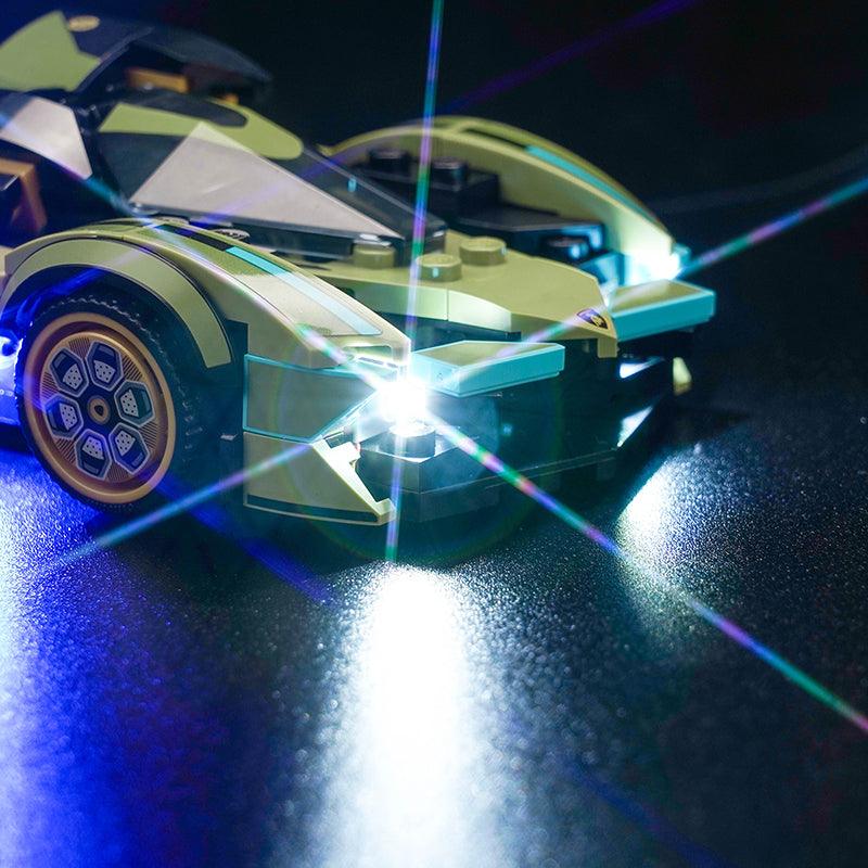 LEGO Speed Champions Lamborghini V12 Vision GT Super Car 76923 Light Kit - LED Building Block Lighting Set for Model Display, Night Showcase & Collector's Showpiece
