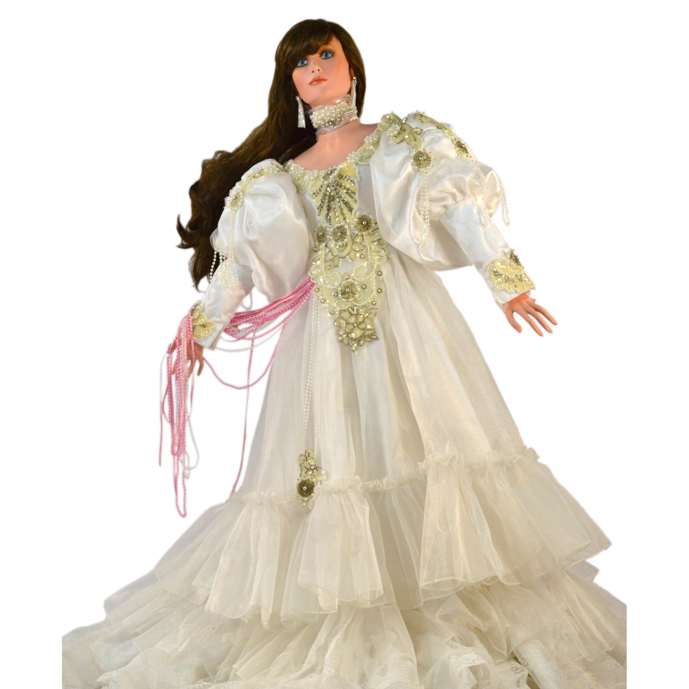 Rare Limited Edition Rustie 42 Porcelain Doll Heavenly Princess in White Dress #189/1500 - Perfect for Collectors & Home Décor