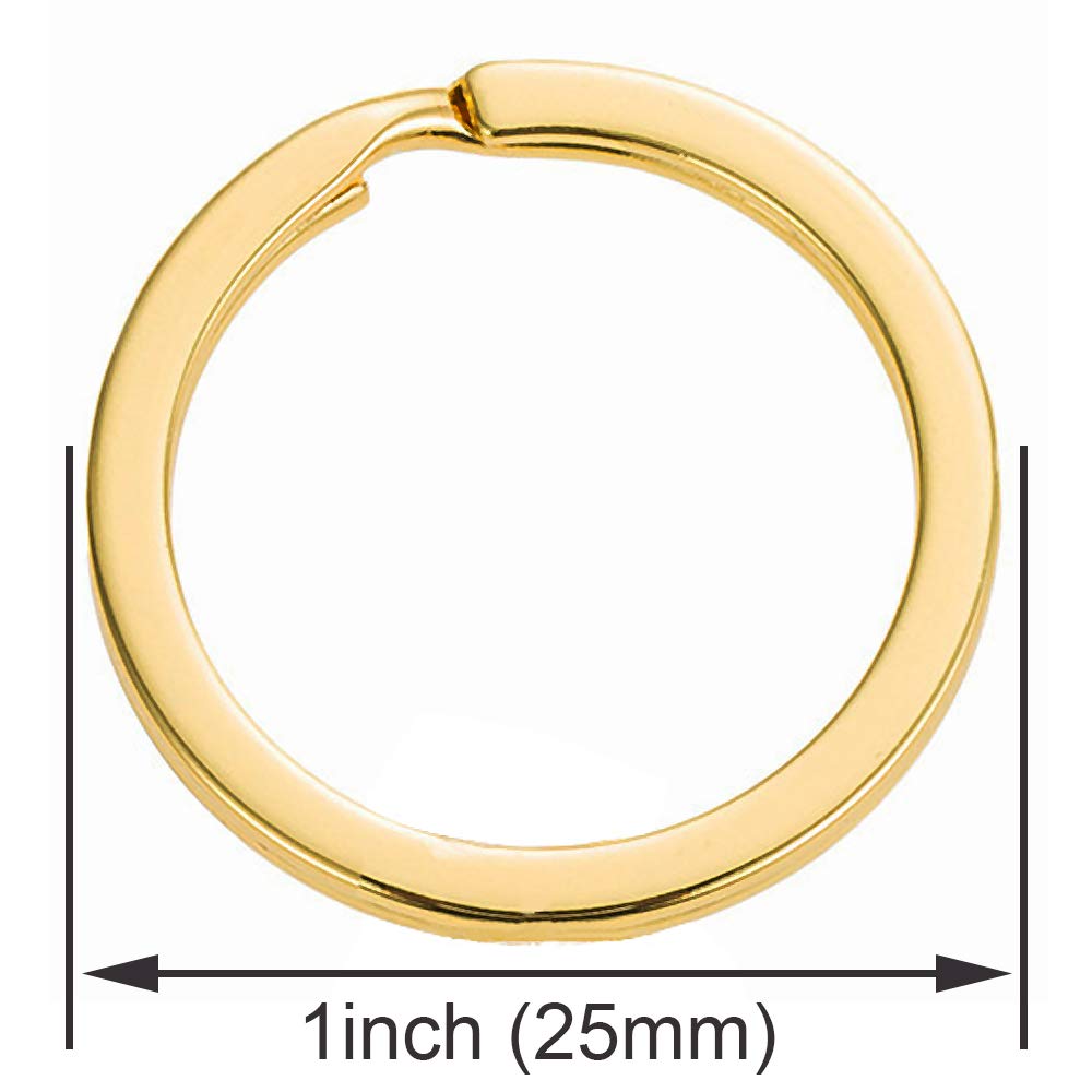 5-Pack Gold Lobster Clasp Key Rings for Women - Jewelry & Lanyards
