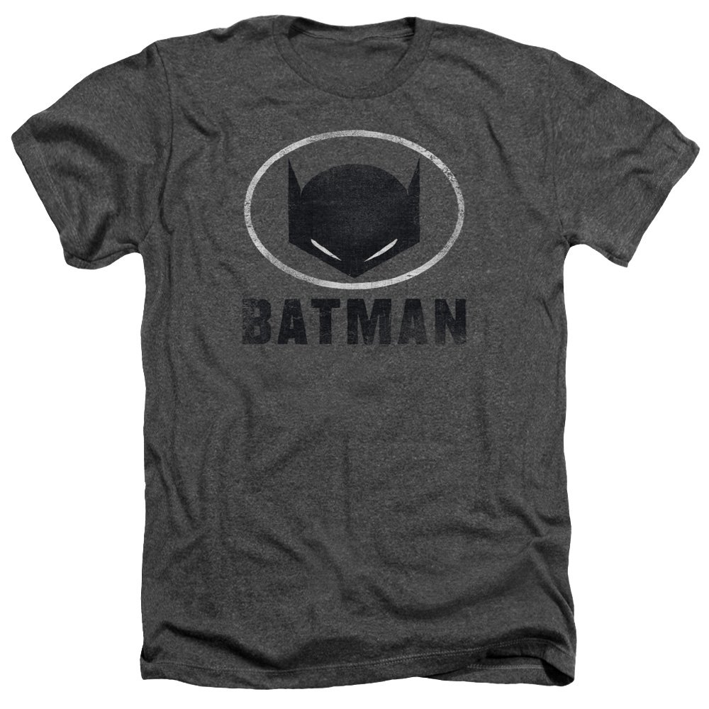 Batman Mask Print Unisex Heather T-Shirt for Men & Women - Casual Wear, Cosplay & Superhero Fan Gift