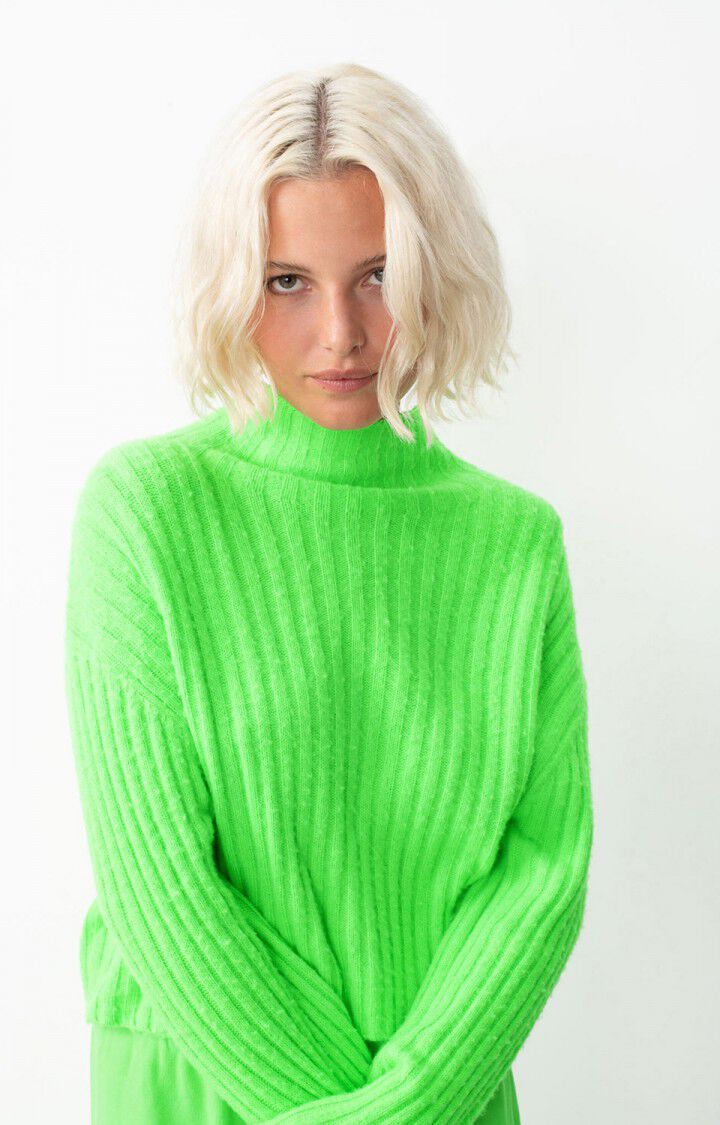 Falyday Women's Sweater - Vert Flash Green | Cozy Knit Pullover for Fall & Winter | Perfect for Casual Outfits, Office Wear & Holiday Gatherings