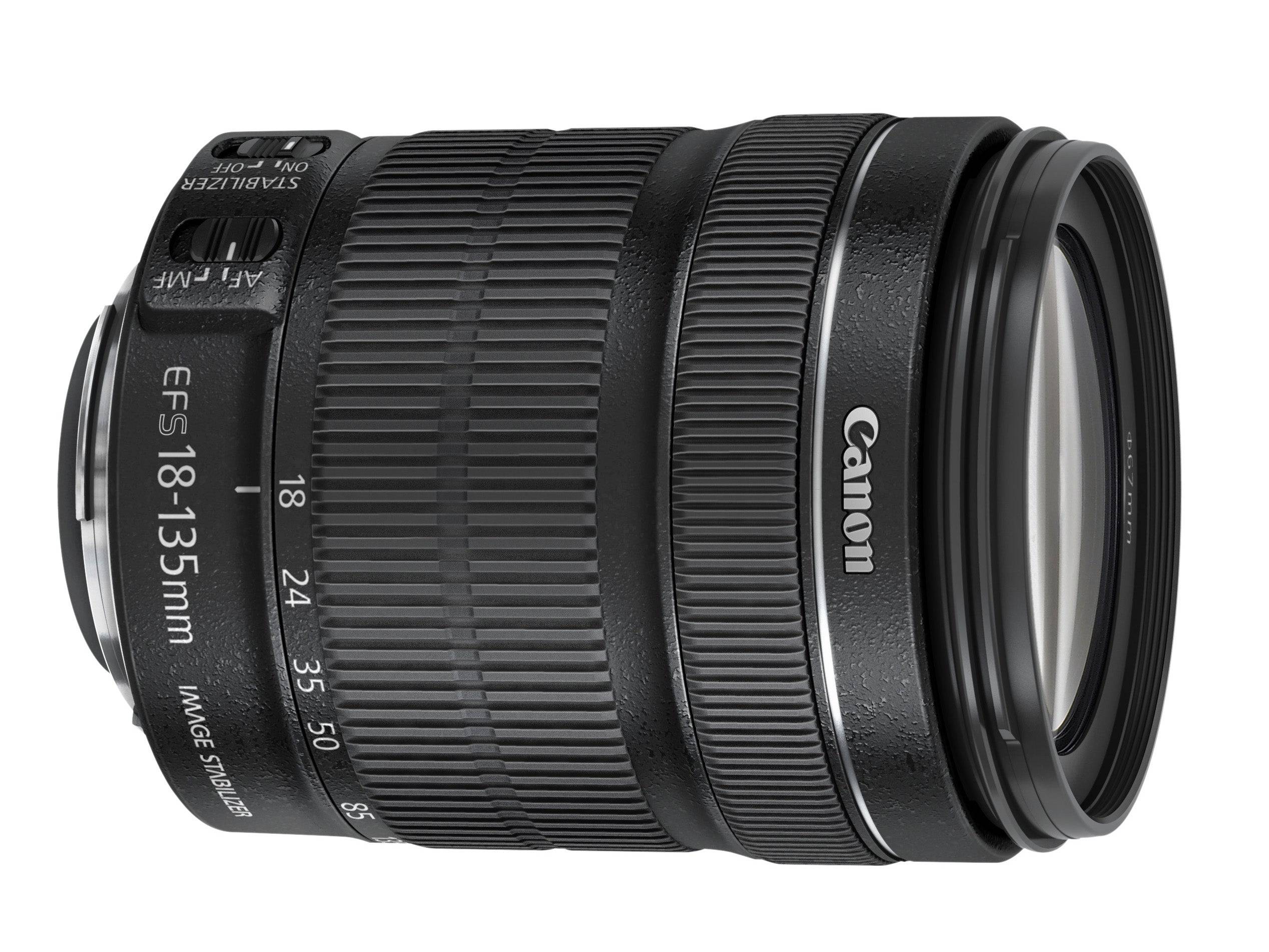 Canon EF-S 18-135mm f/3.5-5.6 IS STM Zoom Lens for DSLR Cameras - White Box Version - Perfect for Travel, Portrait & Landscape Photography