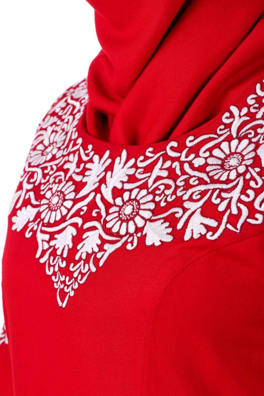 Elegant Heavy Embroidered Abaya Dress for Women - Islamic Modest Prayer Dress - Perfect for Eid, Ramadan & Special Occasions